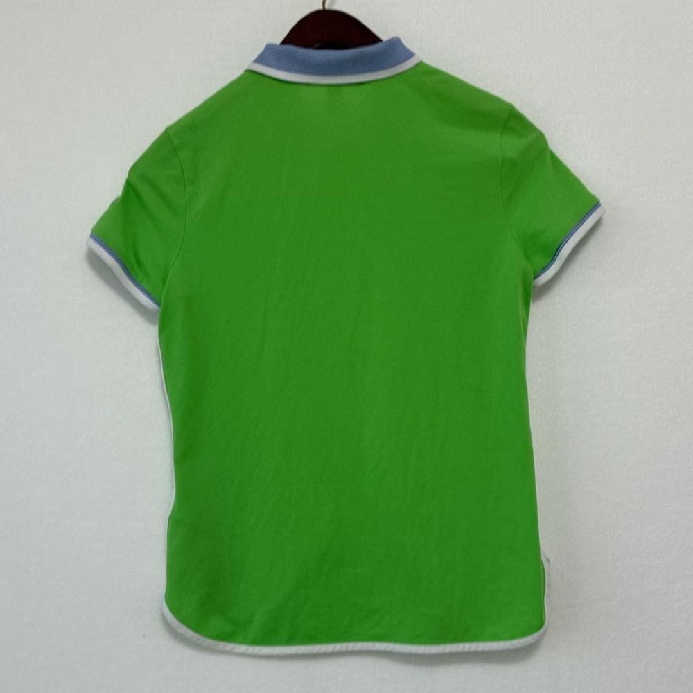 Green and blue Ralph Lauren polo shirt woman's medium - Picture 3 of 5